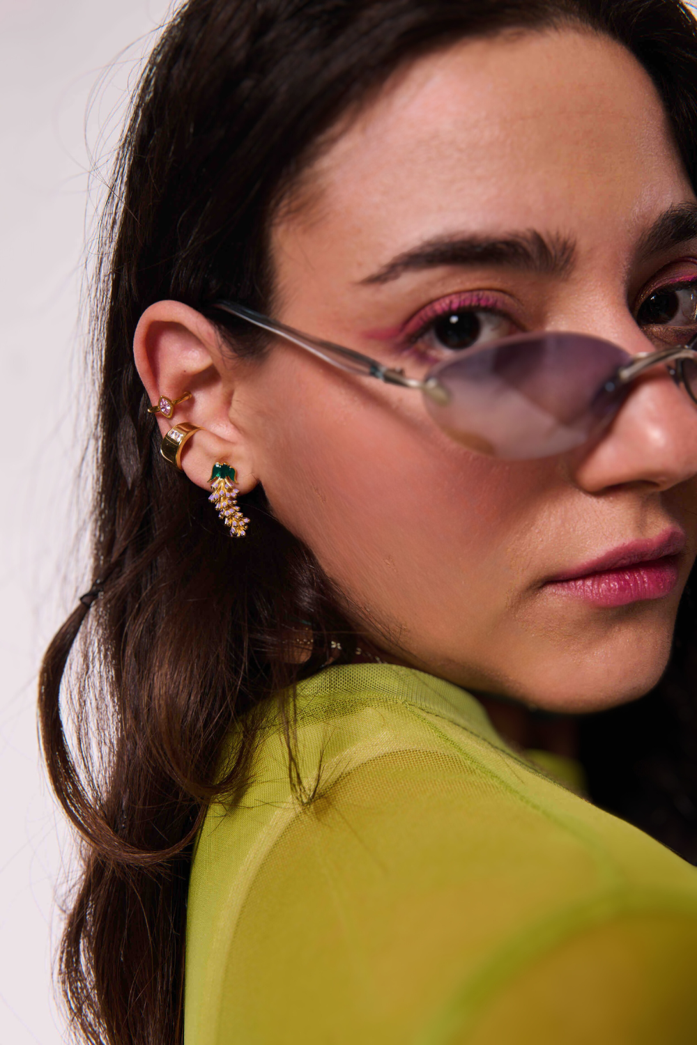 Alya Silver Earrings